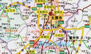 山西地图象什么 山西省太原市地图