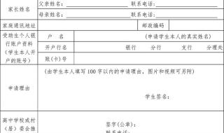 2019年贫困生申请表怎么填 贫困生申请表格